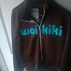 Hollister Island Wai Kiki Sport Brown Jacket Size Medium Hollister.
